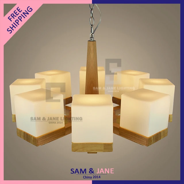 New E14 Modern Wood Chandelier Country Light Fixture Parlor Dining New E14 Modern Wood Chandelier Country Light Fixture Parlor Dining Room Lighting Gl Bedroom Ceiling Hotel Hall Lamp Ch P64l