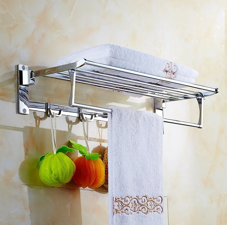 2016 Fashion Stainless Steel Chrome Towel Rack Bathroom Luxury Stainless Steel Chrome Towel Rack