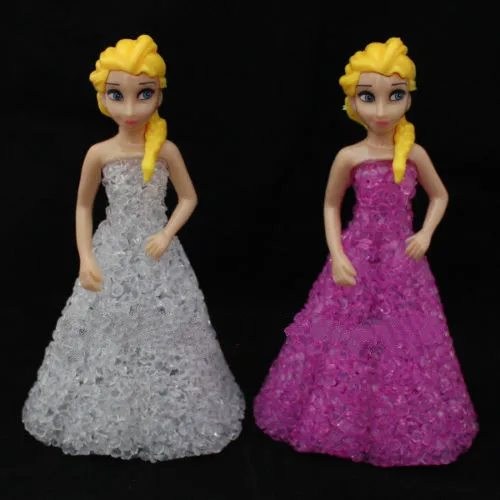New Kids Toys Elsa Anna Colorful gradient crystal Night Light Led Lamp Toy Gift 11
