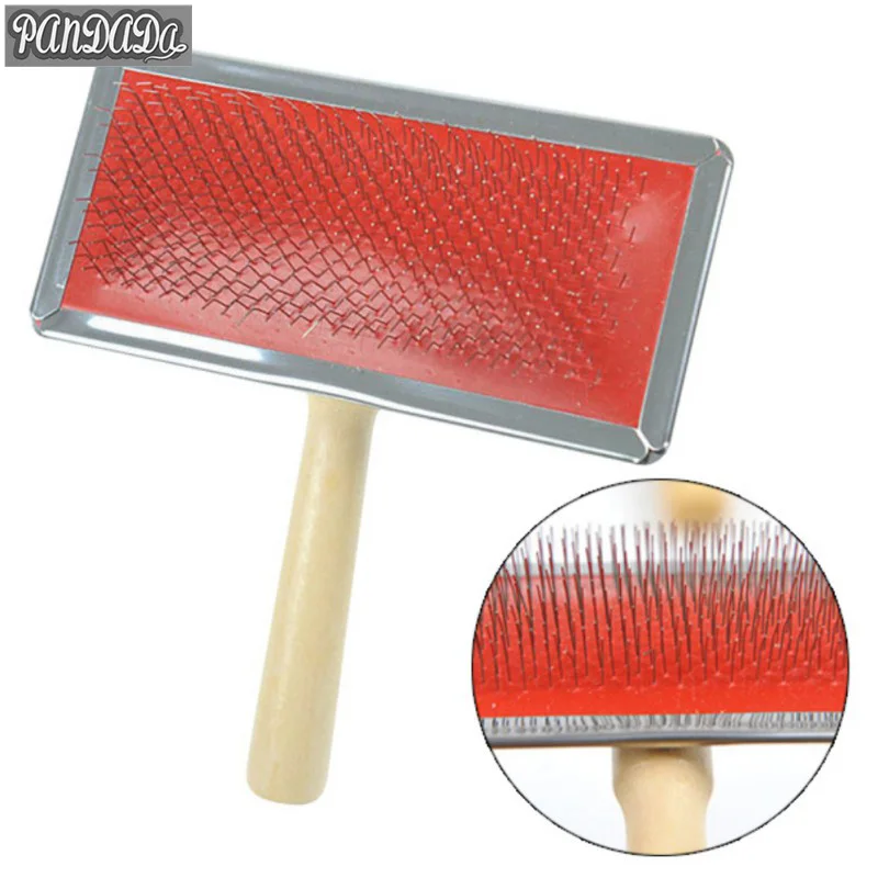 

Wooden Pet Grooming Comb Shedding Hair Remove Brush Slicker Massage Tool Dog Cat Supplies Protective Pet Accessories