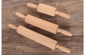 

Non-stick Flour Stick Wood Rolling Pin Wood Roller Handle Solid Wood Handle Roller wen6360