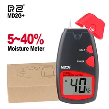 RZ деревянный измеритель влажности Цифровая влажность Ручной портативный гигрометр влажности древесины 2 булавки сенсор инструменты диапазон 5%~ 40% MD2G