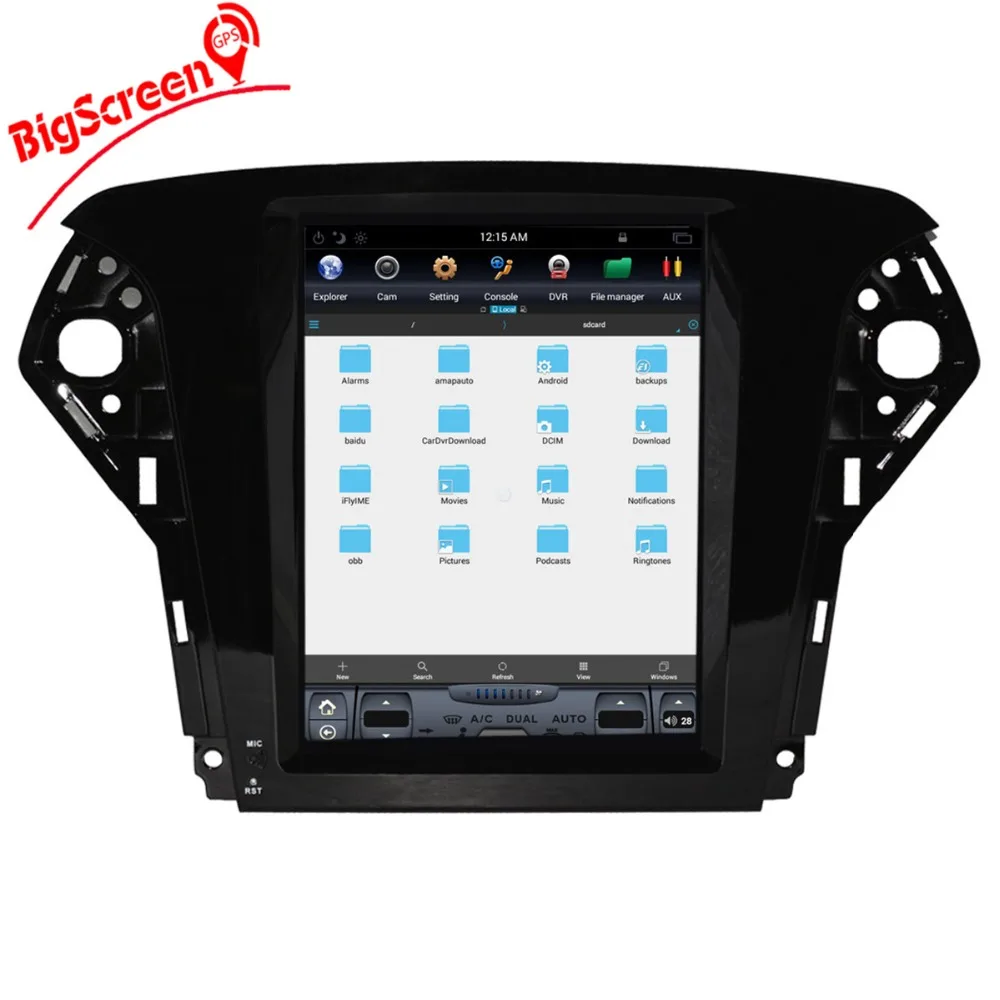 10 4 "чистый Android Tesla стиль автомобильный dvd плеер GPS Navi для Ford Mondeo 2007 2012 Авто Стерео