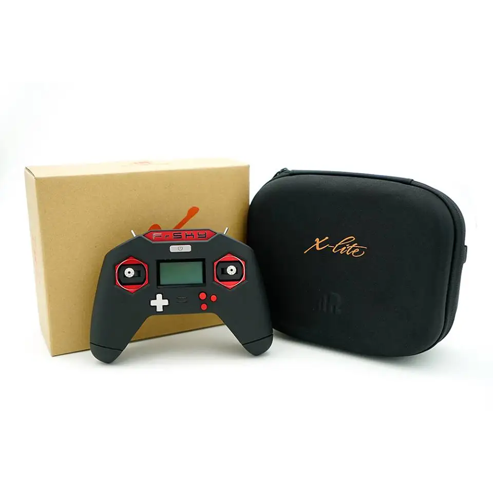 FrSky Taranis X-Lite 2.4G 16CH Transmitter with Mini Sensor Gimbals Free Link App Mode 2 - Red