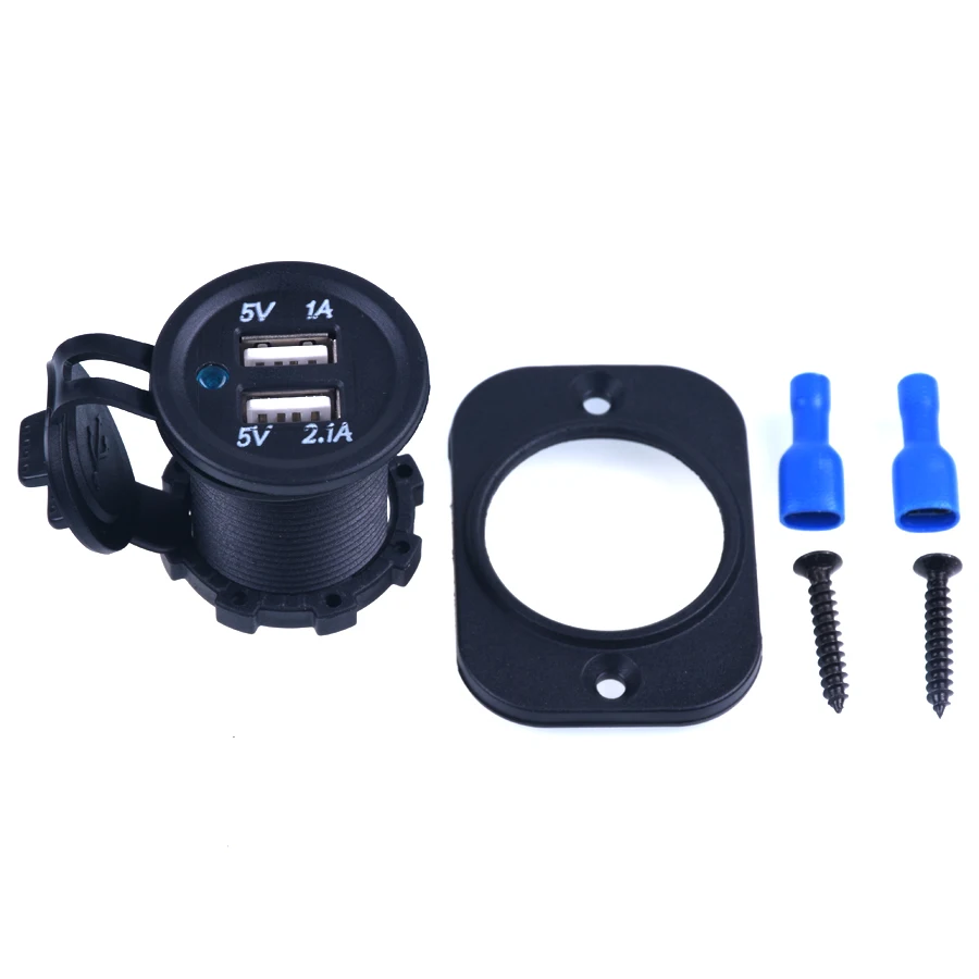 

12V Dual USB Car/Motorcycle Cigarette Lighter Socket Splitter Charger Power Adapter Outlet Power Mobile Phone Charger