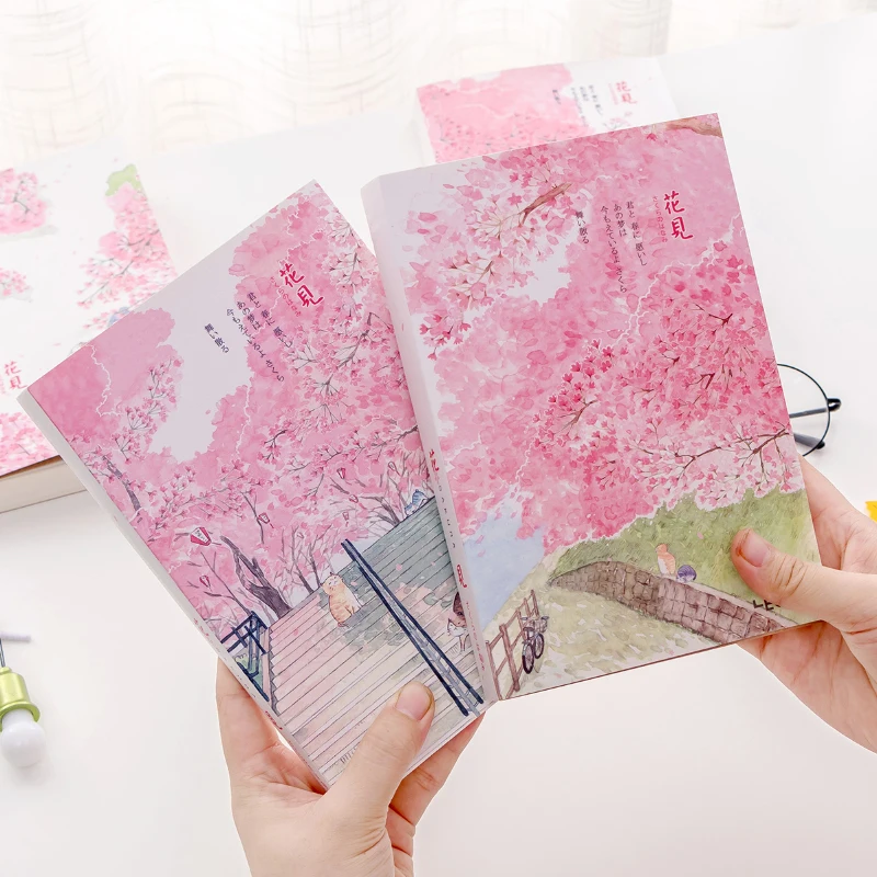 &quotSakura Cat Sketchbook&quot Большой размер Рисование кавайный блокнот милый дневник