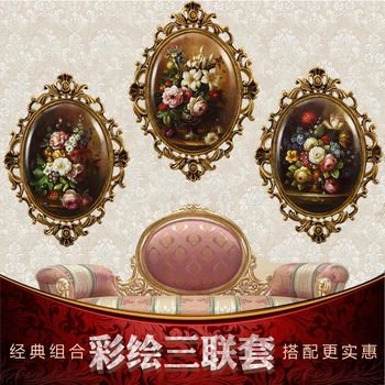

style of the ancient painted wall hanging inside the living room wall decoration ornaments Home Furnishing triple set