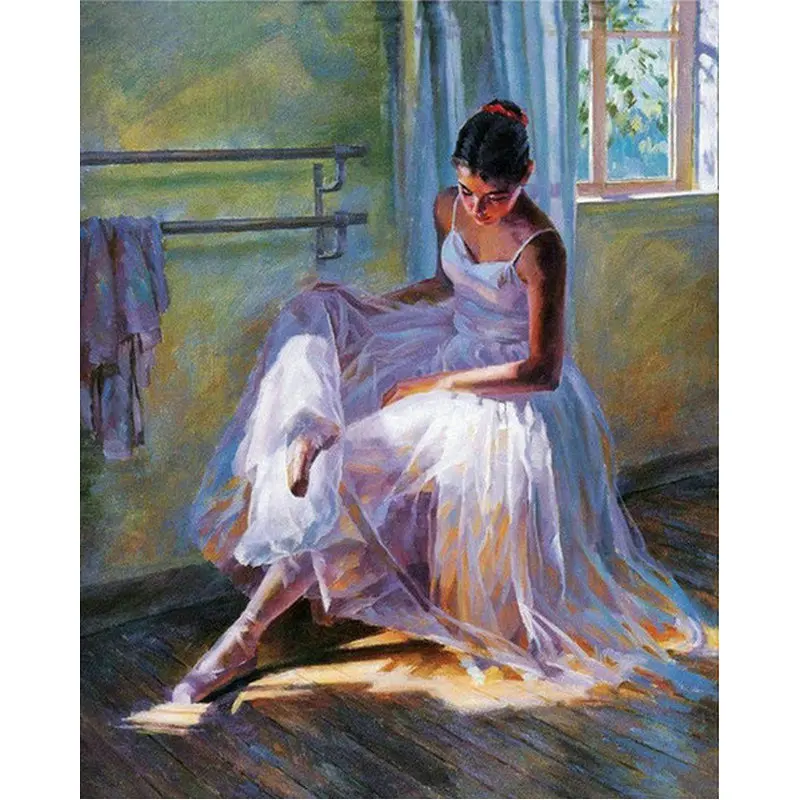 DIY 5d diamond mosaic Ballerina gir handmade Diamond painting Cross Stitch Kits Embroidery Patterns Arts Home Decoration | Дом и сад