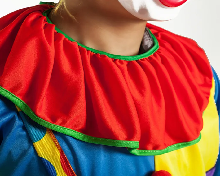 Одежда клоуна, новейший Забавный костюм для Хэллоуина, костюм клоуна для шоу, макияж, танец, костюм клоуна, для мужчин и женщин, без париков