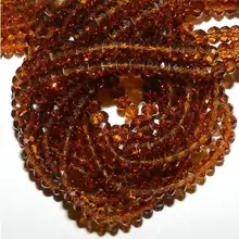 Хрустальные свободные бусины, темно-коричневый 3x4 мм Rondelle граненный бисер Хрустальные стеклянные бусины