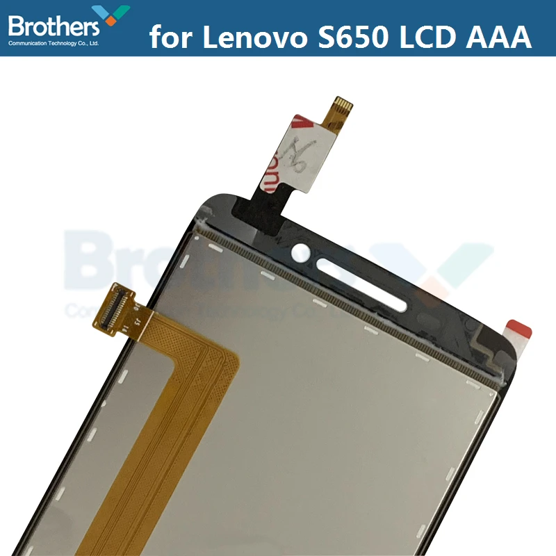 LCD Screen for Lenovo S650 LCD Display Touch Screen Digitizer forLenovo S650 LCD Assembly Phone Replacement AAA No Frame White (6)