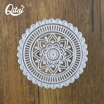 

QITAI 5pcs/lot Vintage frames set flower shapes Paper Cutting Dies Metal stencil embossing card making DIY Scrapbooking MD10