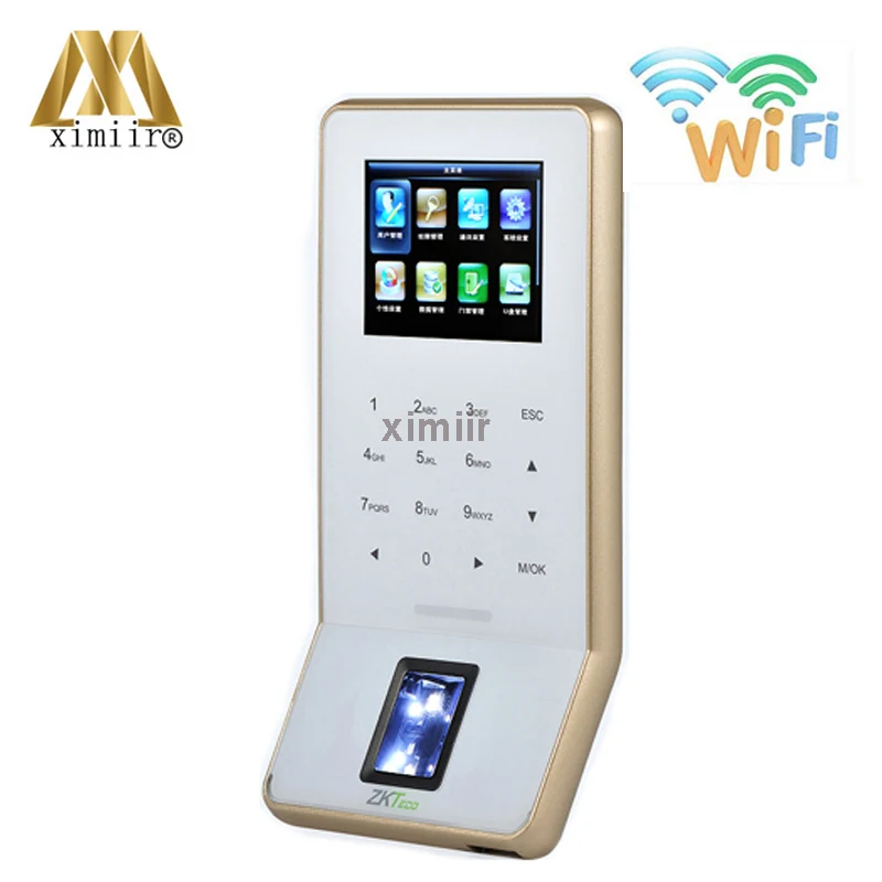 ZK F22 автономная wiegand Wi Fi TCP/IP система контроля доступа по отпечатку пальца время