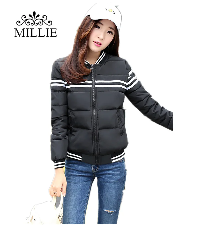 2016 New winter jacket women Korea fashion uniform warm jackets winter coat women cotton Female Femme Outerwear