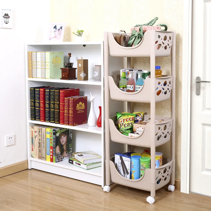 

Move the multi-layer plastic housing rack to the pulleys kitchen to receive the rack