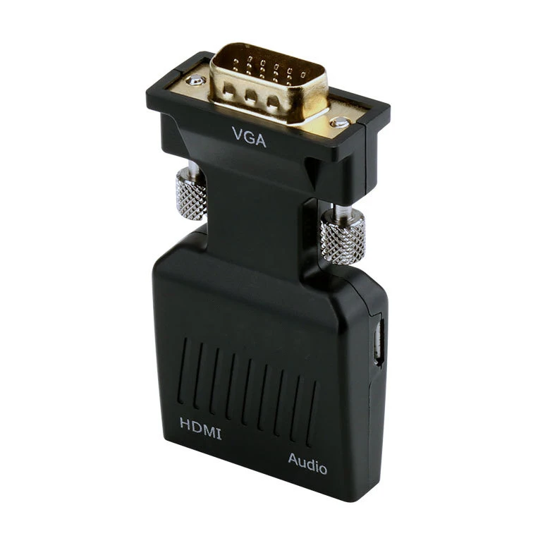 Новый преобразователь из VGA в HDMI 1080p адаптер с аудио 1080P для ПК ноутбука к HDTV