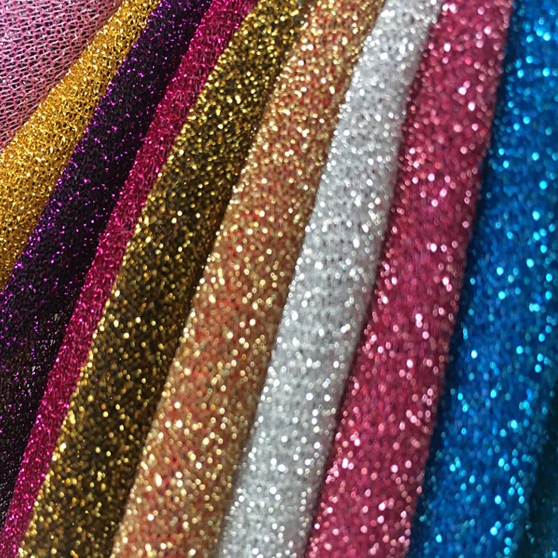 

Shimmer Fabric Metallic Polyester Party decoration shiny Scarf DIY Tilda Sewing Fabric 1 Yard