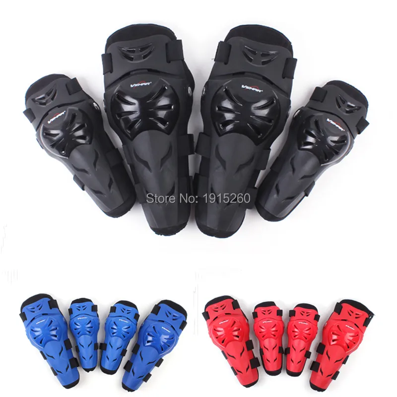 New 4pcs Set Motorcycle font b Motorbike b font Knee Pads Elbow Pads Motocross off road