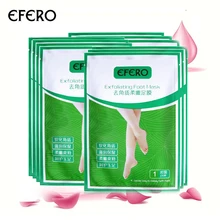 Efero 2 пары = 4 шт, маска для удаления омертвевшей кожи, гладкая отшелушивающая маска, уход за ногами, педикюрные носки, ночные спа-носки