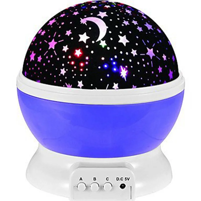  Table Lamp Desk Star Projector Light Rotating With USB LED Bulbs 8 Modes Flashing Lamp for Children