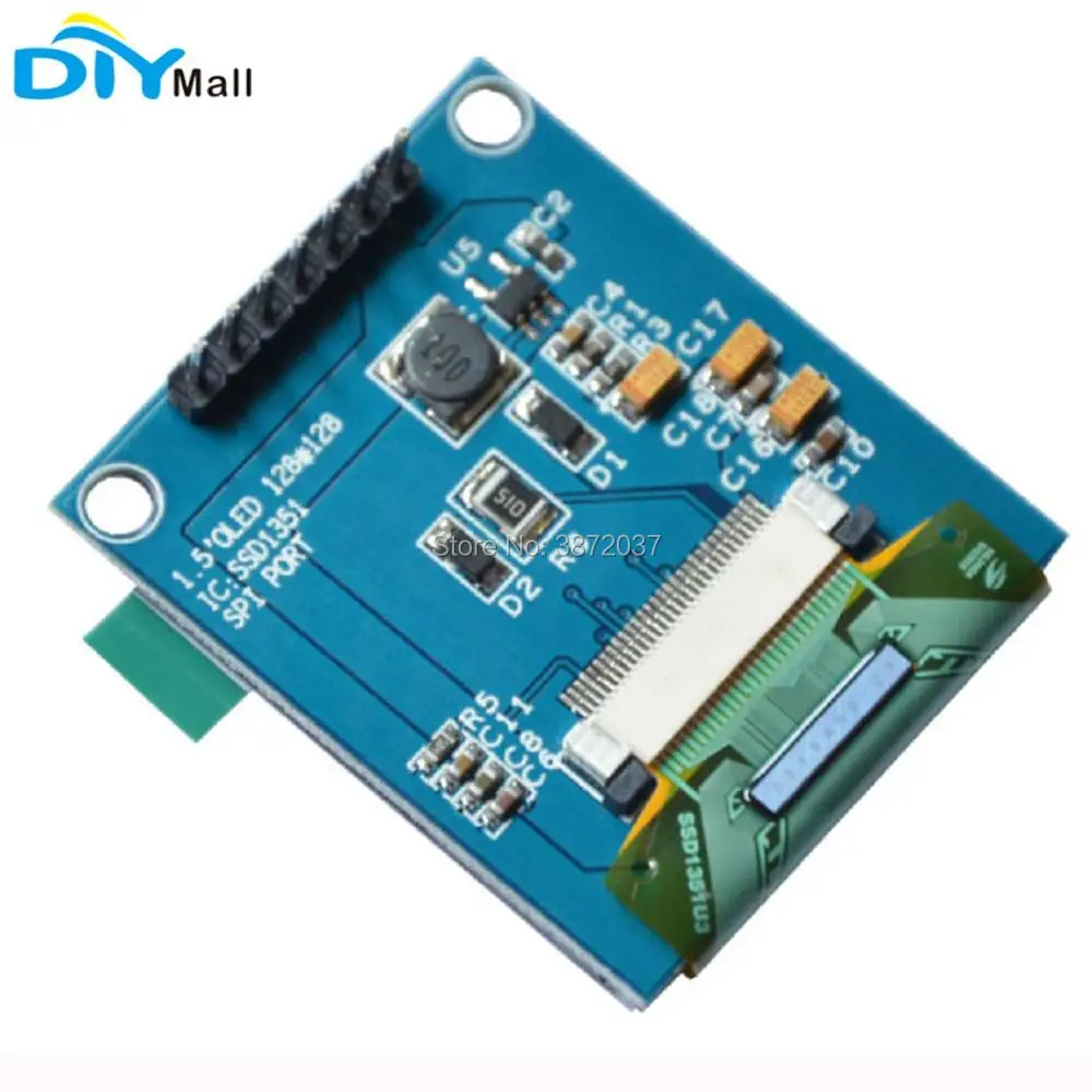 Цветной модуль органического светодиода SPI SSD1351 1 5 дюйма 128 каналов драйвер * для