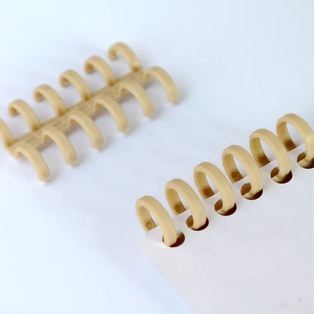 6Pcs/Lot 12MM Loose Leaf Binding Rings Spiral Notebook 25 Holes Plastic