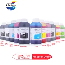 11x250 мл универсальные краска для заправки контейнер с чернилами для принтера Epson Stylus Pro 4910 7910 9910 7900 9900 принтер чернила для Epson(11 Цвета