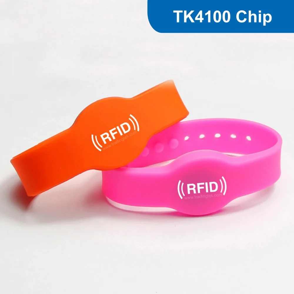 

Silicone RFID wristband, RFID Wristband RFID Bracelet for access control 125KHz with TK4100 / EM4100 Chip Free Shipping