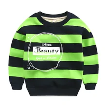 The boy with cashmere sweater 2016 new winter kids children baby T-shirt bottoming shirt stripe jumper thick