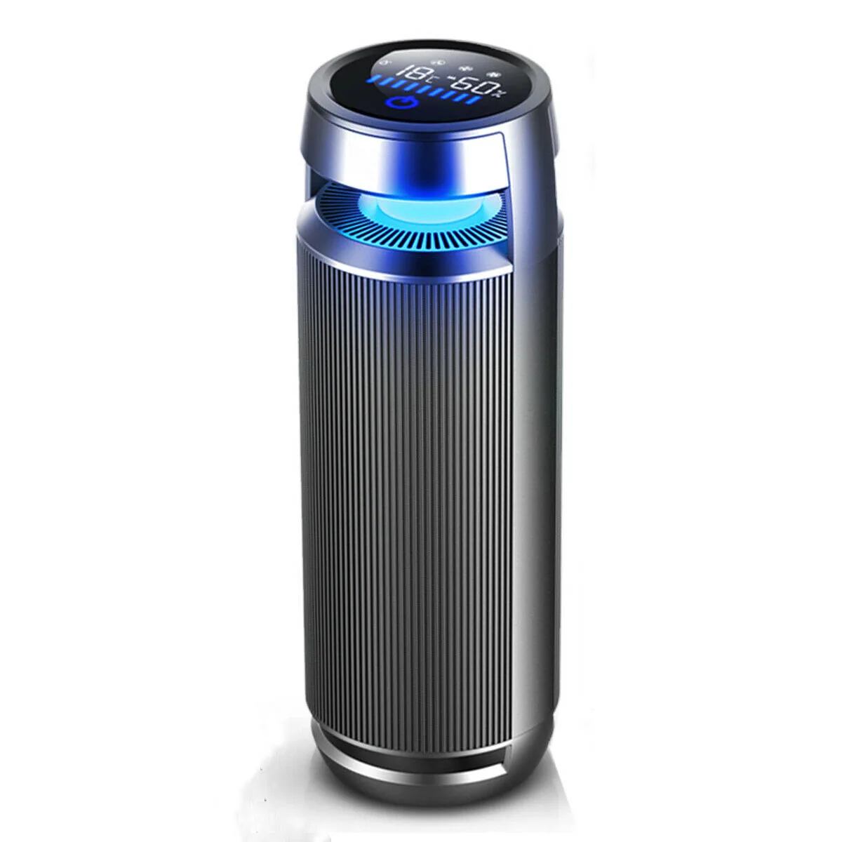 

Air Purifier with HEPA Filter Fresh Air Anion Car Air Purifier Infrared Sensor Air Cleaner best for Car Home Office Gray