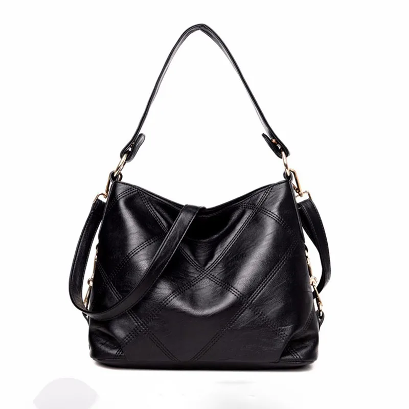 

2018 Retro Style Large Women Handbags Fashion PU Leather Shoulder Bag Famous Brand Elegant charm Female Large