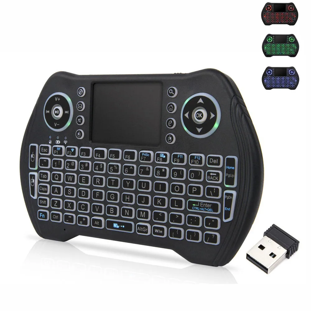 Клавиатура с RGB подсветкой и тачпадом 2 4 ГГц|Комплекты мышь плюс клавиатура| |