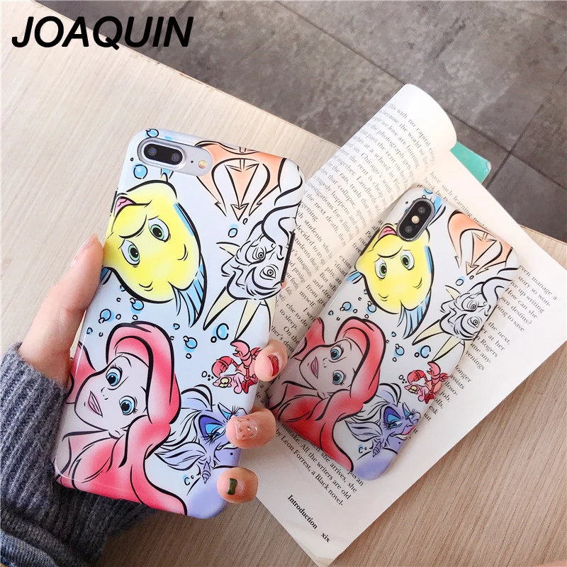 

Sleeping Beauty Girls Tinkerbell Mermaid Snow White Alice Rapunzel smooth Case For iPhone XS Max XR X 6 6S 7 8 Plus Soft case