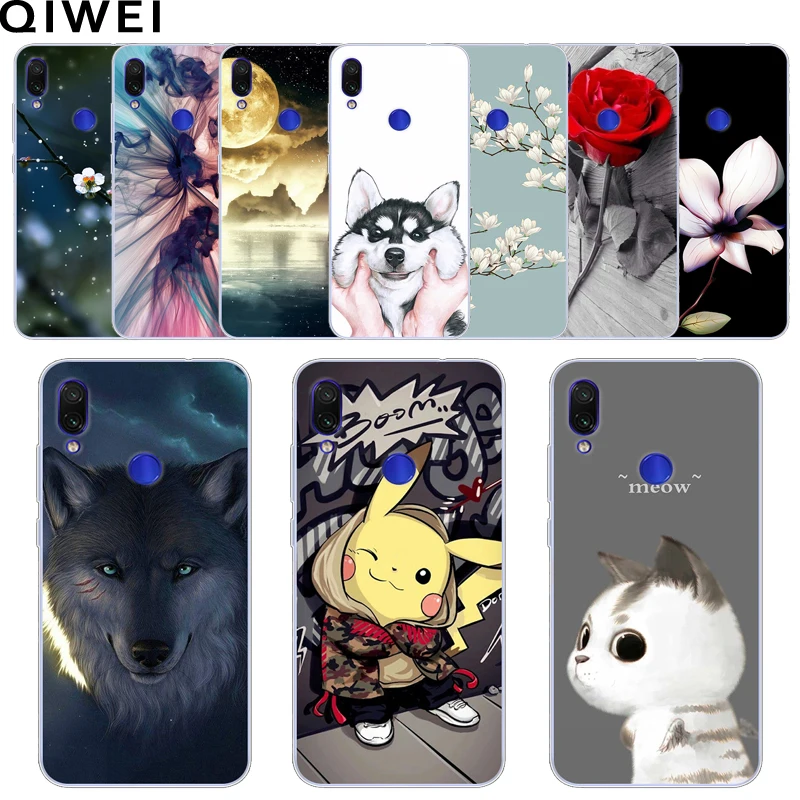 

for Xiaomi Redmi Note 7 Case Clear Bumper Cartoon Soft TPU Silicone Back Cover for Redmi Note7 Phone Cases Redmi 7 7A Redmi7 7 A
