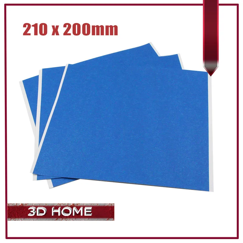 

5Pcs 200*210MM 3D Printer Parts Heat Bed Tape Print Prevent curling Crepe Sticker Build Plate Tape For 3D Printer