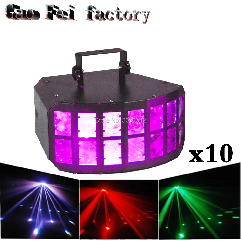 

10pcs/lot Infinite Rotation Effect 30W RGBW 4In1 LED Double Layer Light