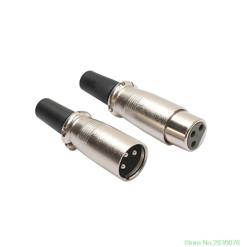 

5 Pairs XLR 3 Pin Female Jack/Male Plug Audio Microphone MIC Audio Connectors Drop Ship 11