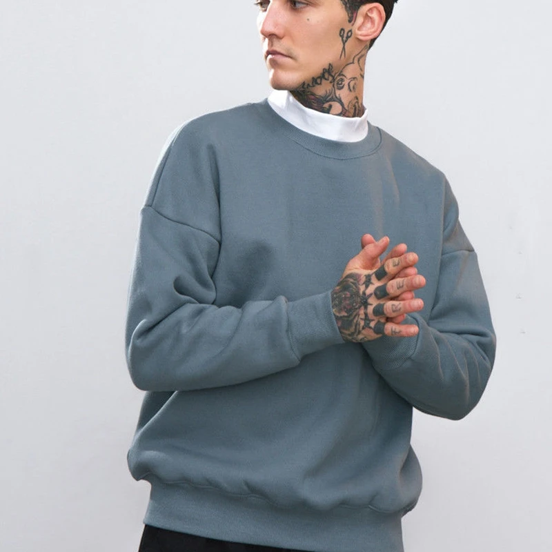 Для мужчин Зимние теплый свитер пальто куртка с капюшоном Slim Fit Толстовка Верхняя