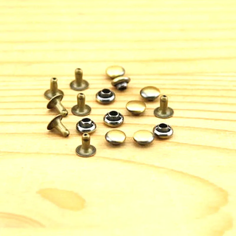 4mm Anti brass Rivets and Studs for Handbags , Single cap rivetsin Bag