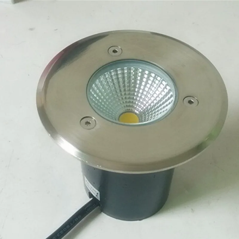 15W 85-265V COB LED High bright Underground Light Lamp 10W Waterproof Shockproof Tempered Glass Stainless Steel Free Shipping