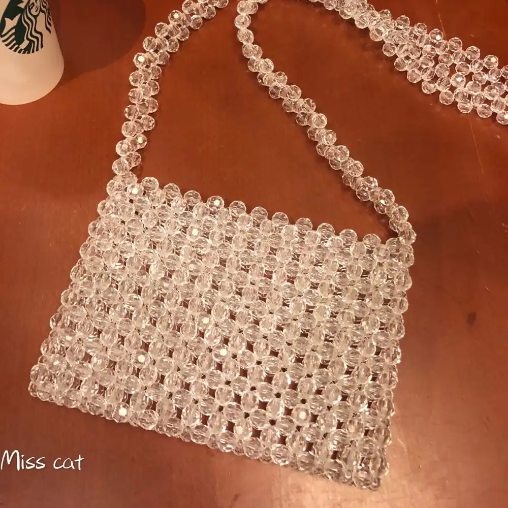 beaded beach bag
