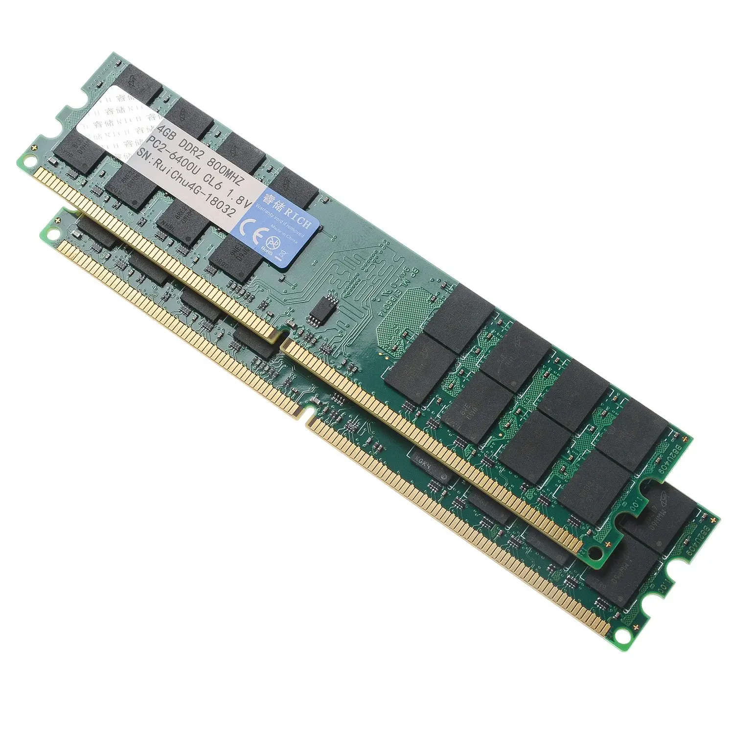 Ruichu Ddr2 4G 800 Mhz 1,8 V 240Pin ОЗУ компьютера памяти для материнской платы Amd