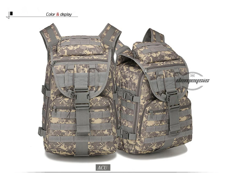 Мужские дорожные сумки Тактический Военный Рюкзак Molle камуфляжная сумка для спорта на открытом воздухе, кемпинга, походов, рюкзаки для мужчин