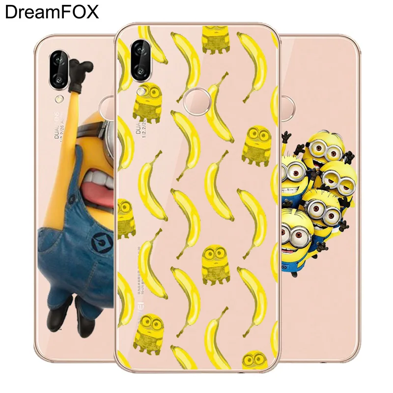 

DREAMFOX L067 Minions Soft TPU Silicone Case Cover For Huawei Honor 6A 6C 7X 9 10 P20 Lite Pro P Smart 2019