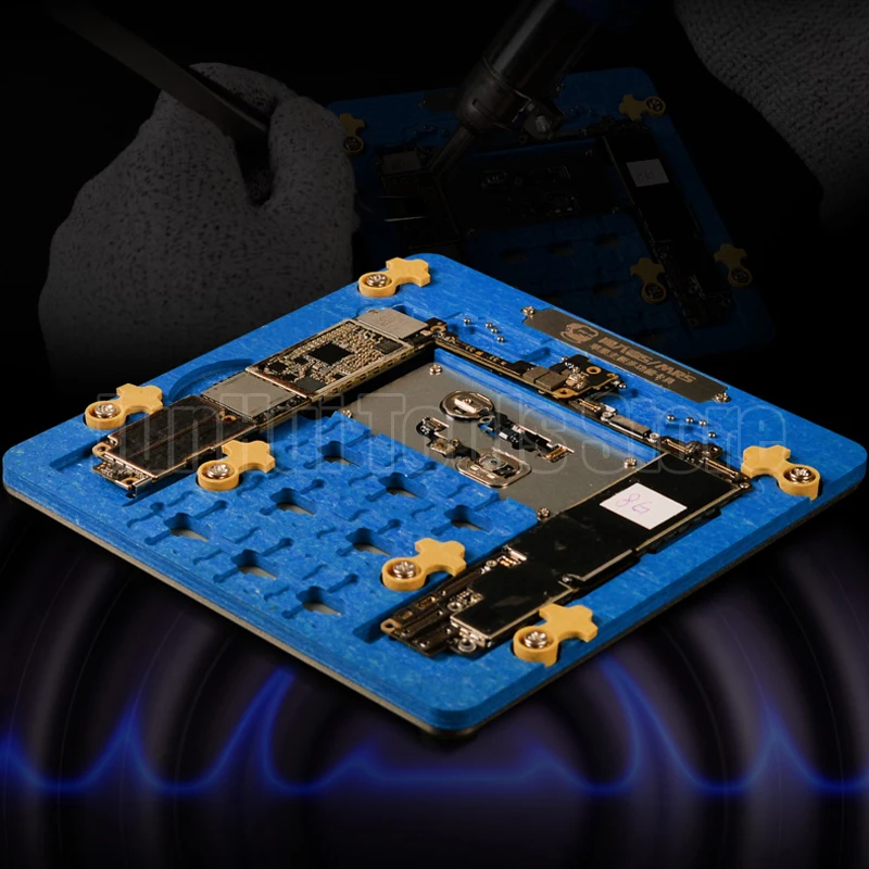 Механическое Двухслойное приспособление для iPhone 5G 5S 6G 6S 6SP SE 7 7P 8 8P XR материнская плата отпечаток пальца процессор чип удалить клей ремонт