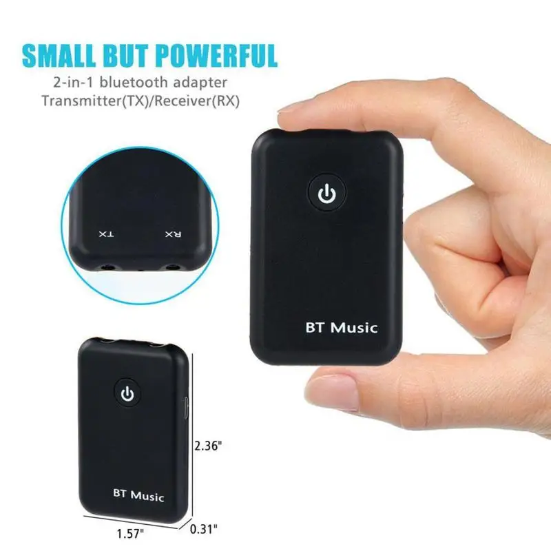 2 в 1 беспроводной Bluetooth 4 аудио передатчик приемник музыкальный адаптер AUX