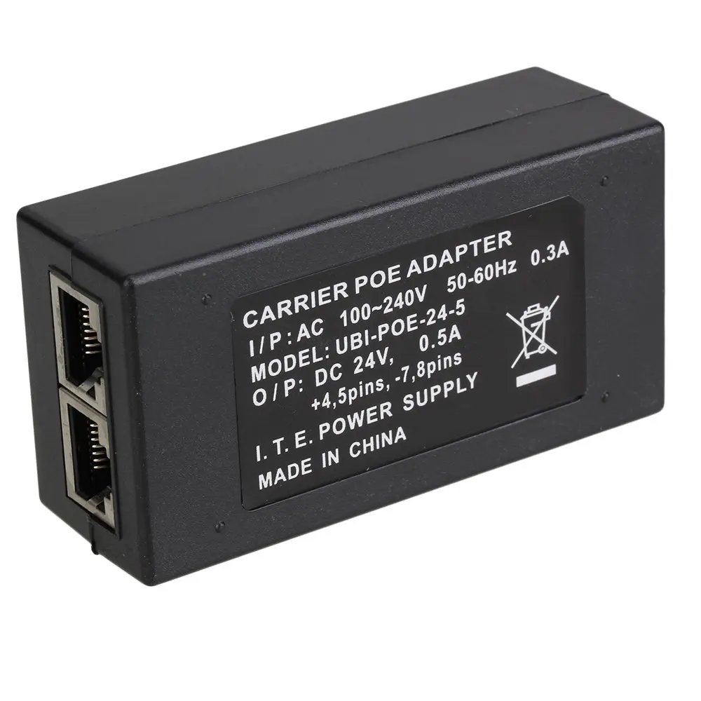 Buy 2PCS DC 24V 0.5A PoE Power Over Adapter