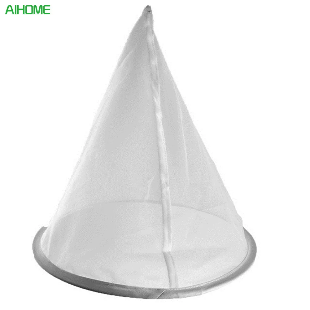 

1Pc Cone-Shape Honey Strainer Filter Fiber Net Single Layer White Beekeeping Tools Purifier Apiary Equipment Kitchen Gadget