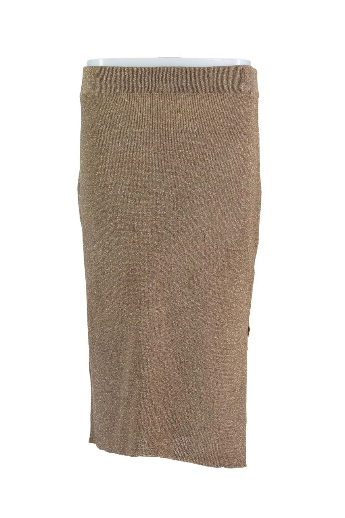 

Trendyol WOMEN-Silvery Brown Sweater Skirt TWOAW20GO0019