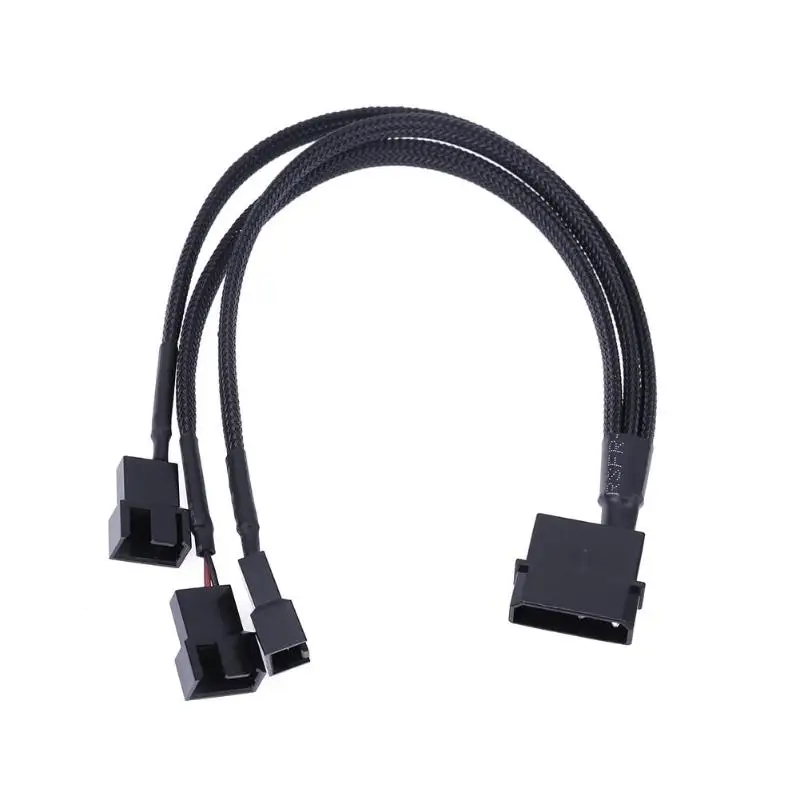 4 контактный IDE Molex на 3 портовый 3Pin/4pin кулер ЦП кулер/Чехол/Chasis охлаждающий